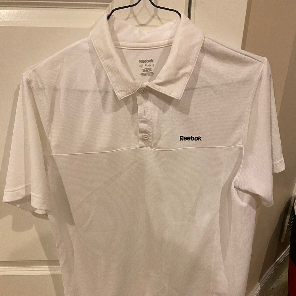 White Reebok Golf Shirt
